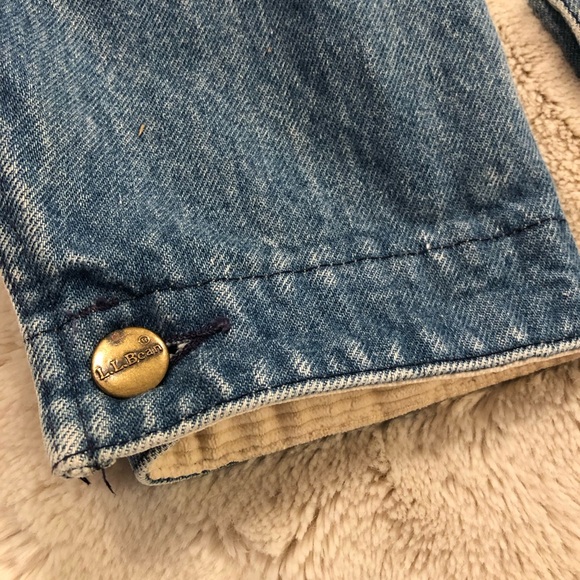 LL Bean Vintage Denim Chore Barn Coat Jacket size medium - Picture 5 of 15